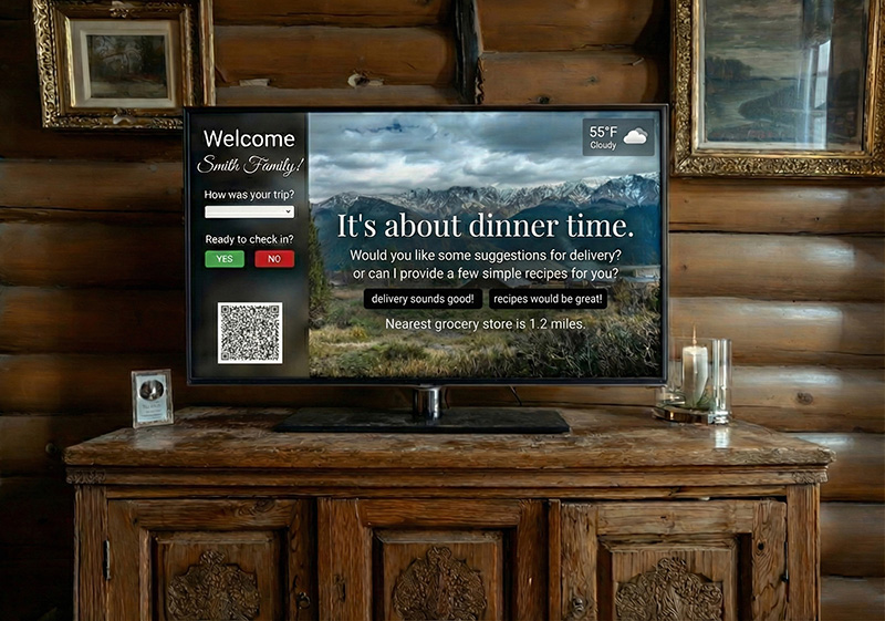 Personalized welcome screen